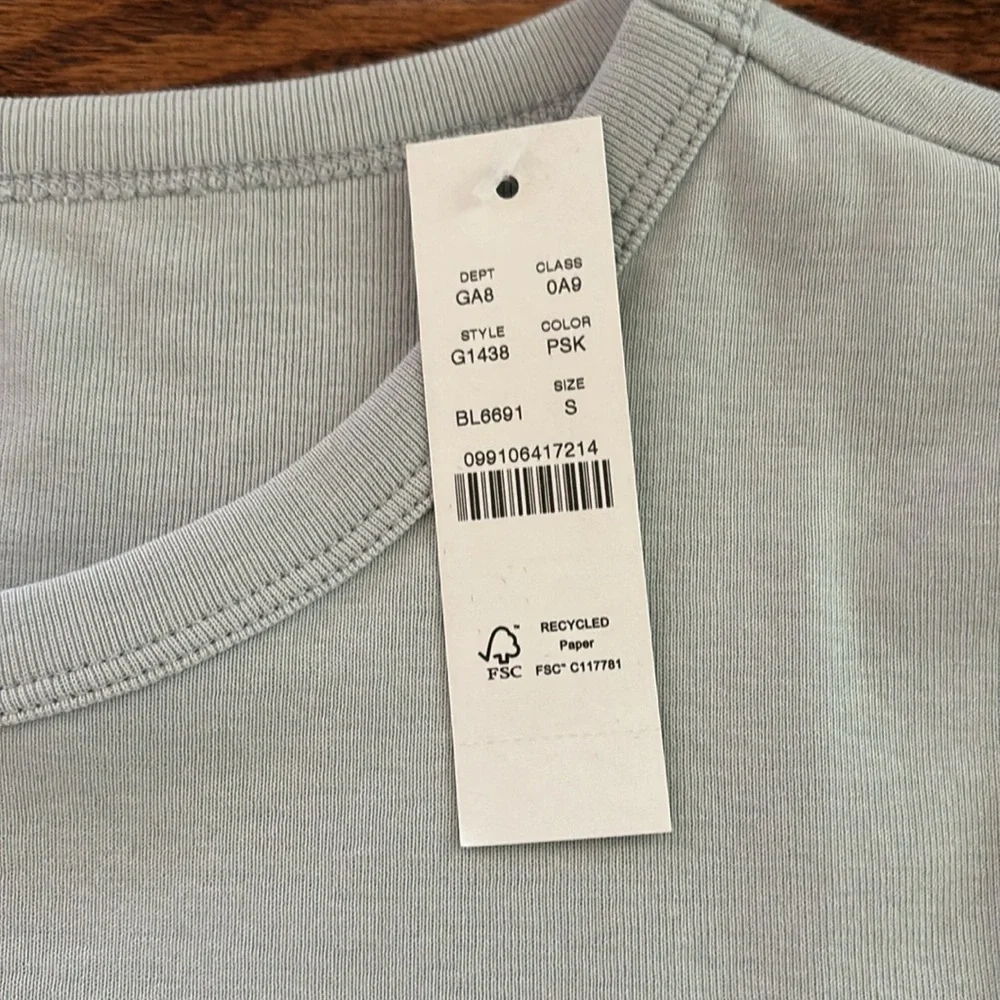 J.Crew Slim perfect T-shirt Pale Sky Small - Picture 6 of 9